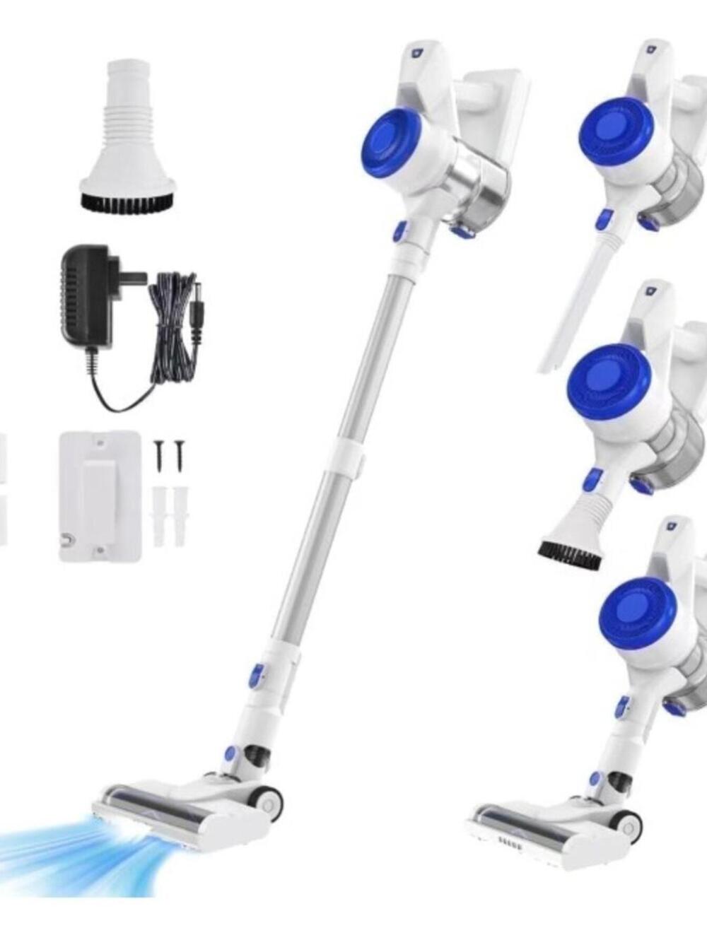 CareVac Vacuum Cleaner Cordless Stick Lightweight for Carpet Hard Floor Pet Hair